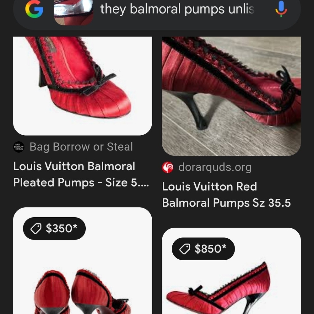 Kenneth Cole Red Pumps with Black Accents